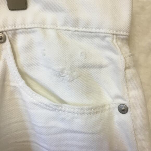 Loft White High Waist Boyfriend Jeans - Picture 4 of 15